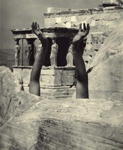Edward Steichen_ Therese Duncan-Reaching Arms_The Parthenon 1921